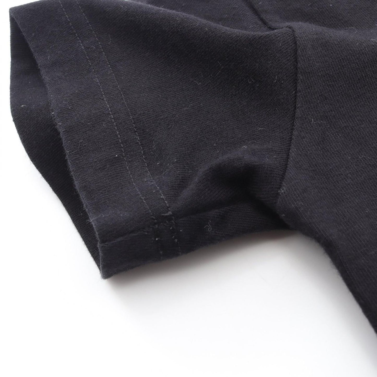 BALENCIAGA Black Cotton Logo Embroidered T-Shirt - Size S