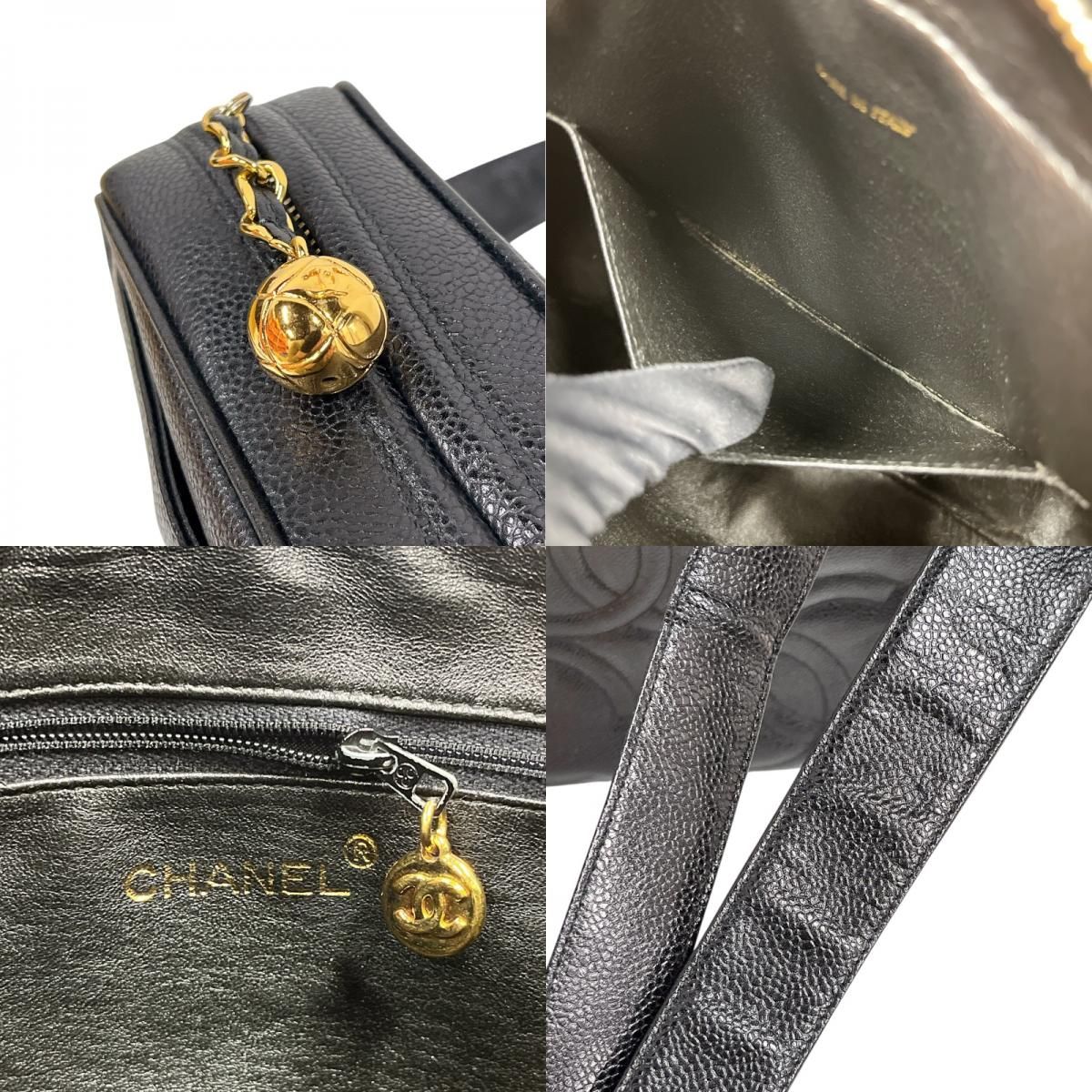 CHANEL Triple Caviar Leather Shoulder Bag - Timeless Elegance