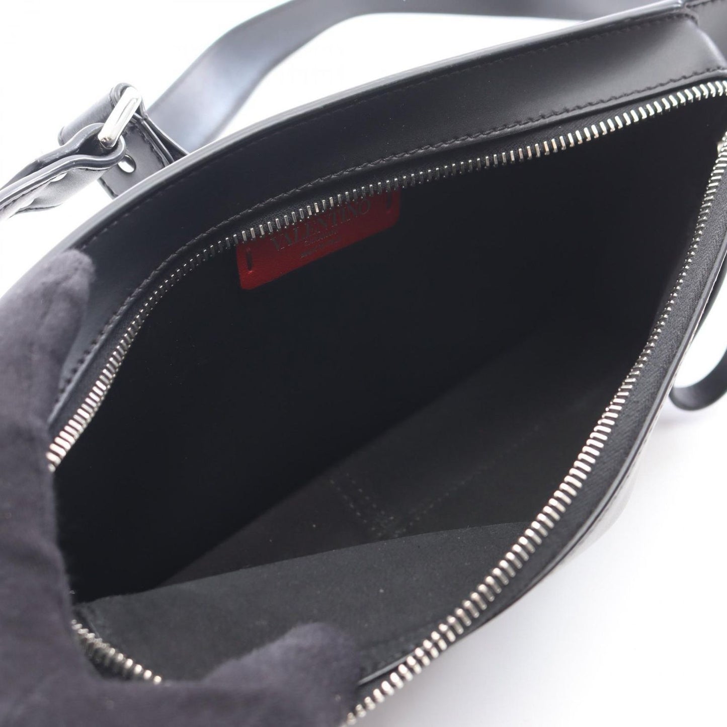 Valentino Garavani VLTN Smooth Leather Belt Bag - Black