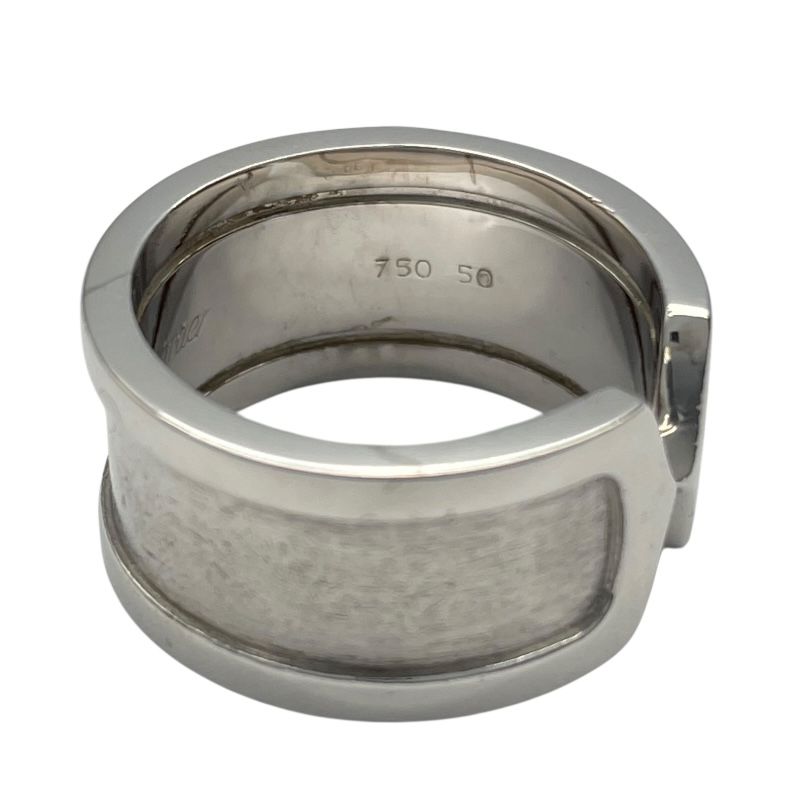 Cartier C2 Ring LM in K18 White Gold - Exquisite Luxury
