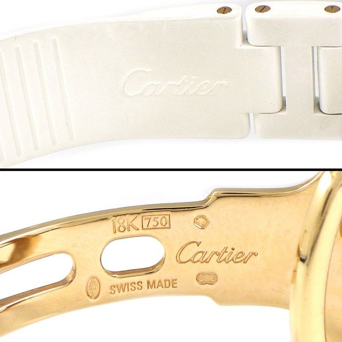 Cartier Pasha Sea Timer WJ130004 with Diamond Bezel & White Shell Dial