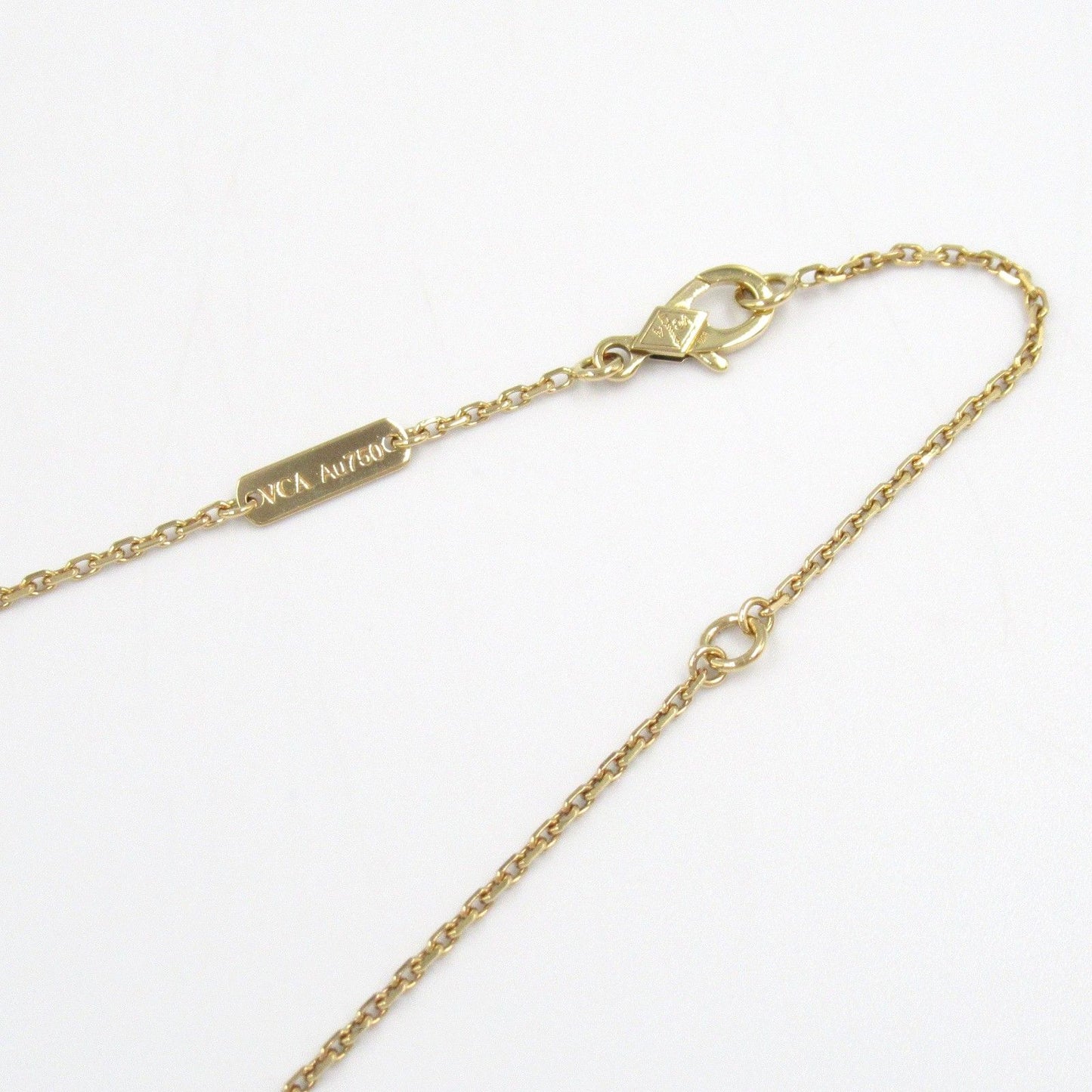Van Cleef & Arpels Vintage Alhambra Onyx Necklace in 18K Yellow Gold