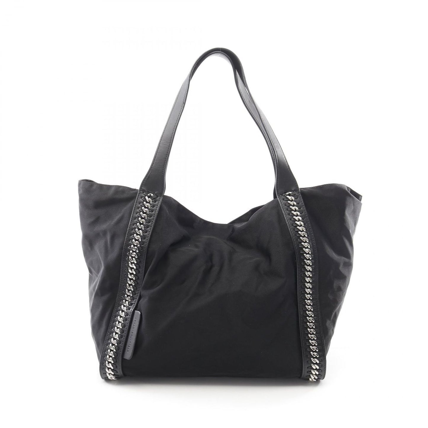 Stella McCartney Falabella Box Tote Bag in Black Nylon & Leather
