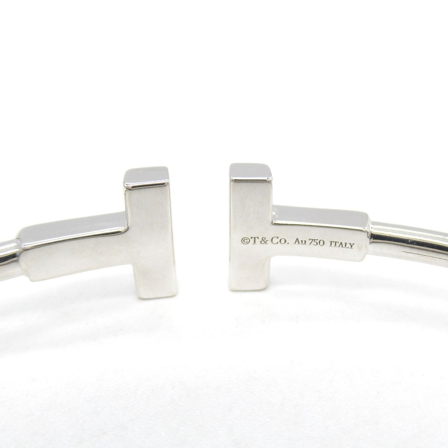 TIFFANY & CO T Wire Bracelet in K18WG - Timeless Elegance