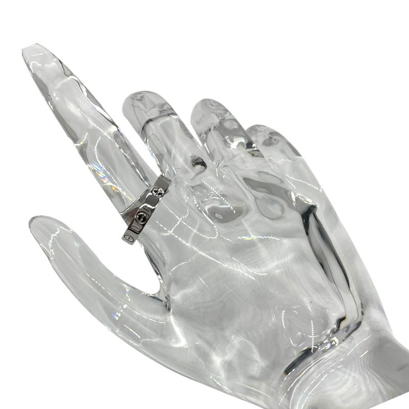 Cartier Mini Love Ring in 750WG - Exquisite Silver Jewelry