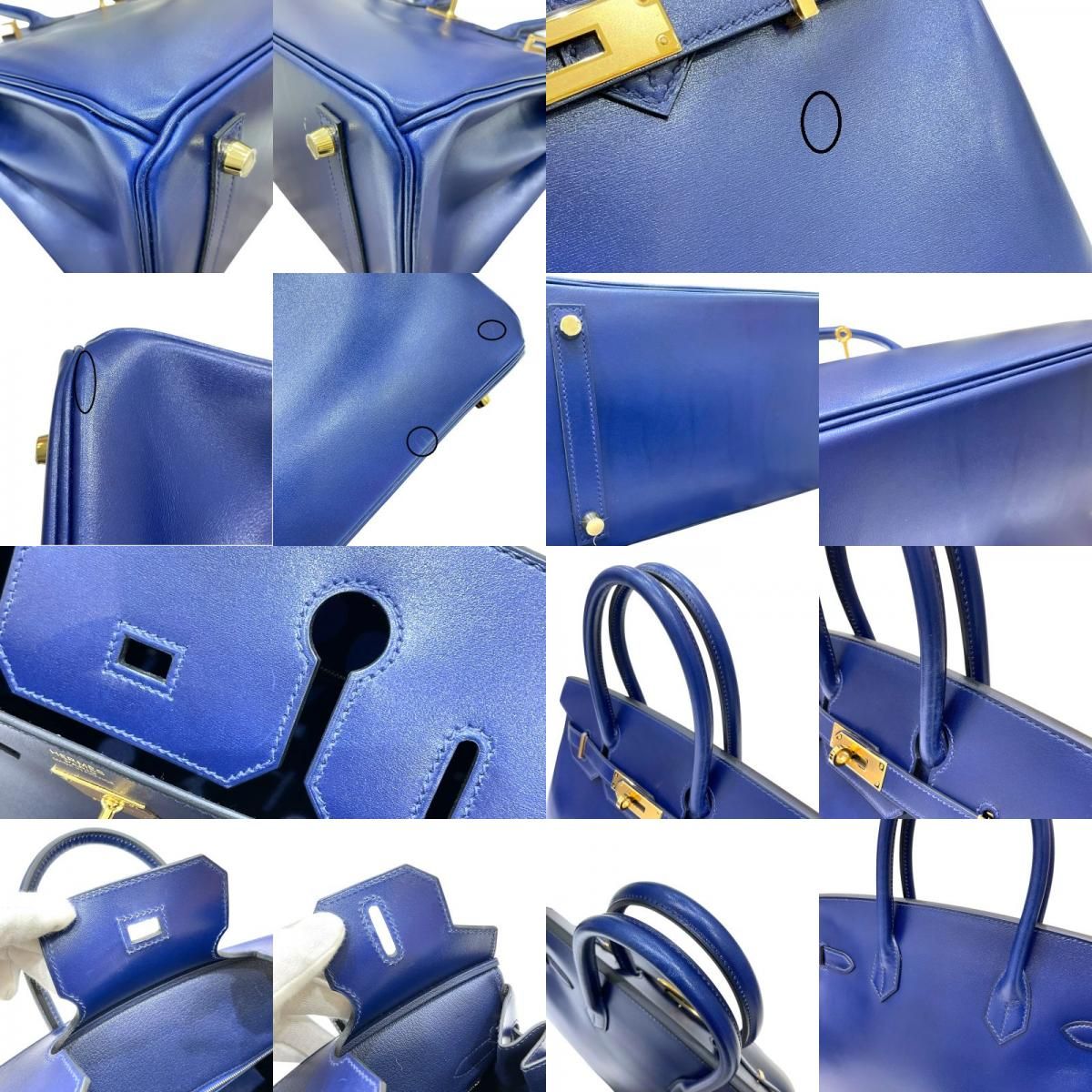 HERMES Birkin 30 Blue Saphir with Gold Hardware - Exquisite Craftsmanship
