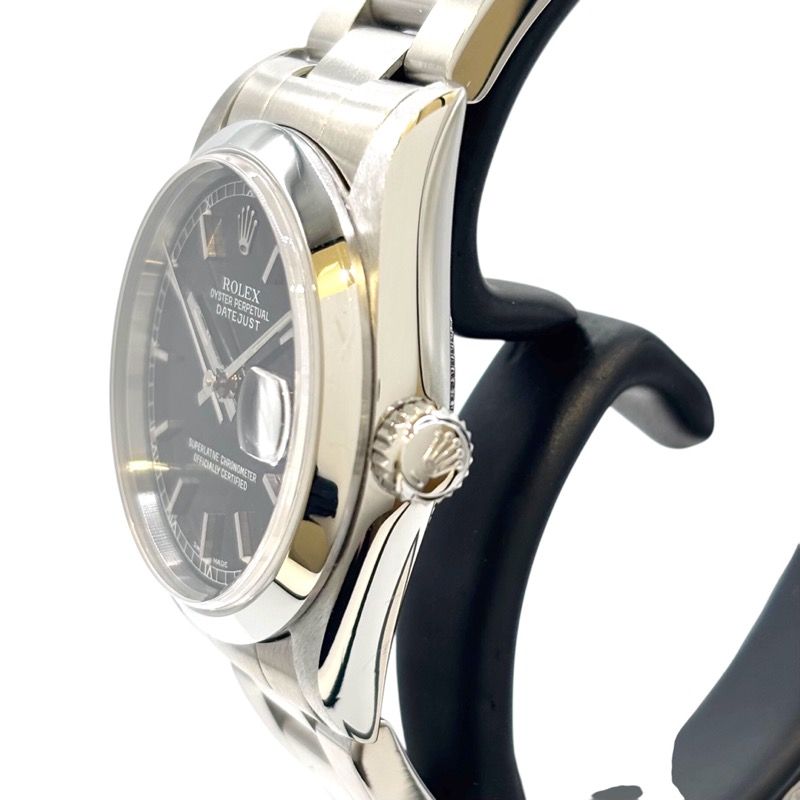 Rolex Datejust 78240 Black Stainless Steel Ladies Watch