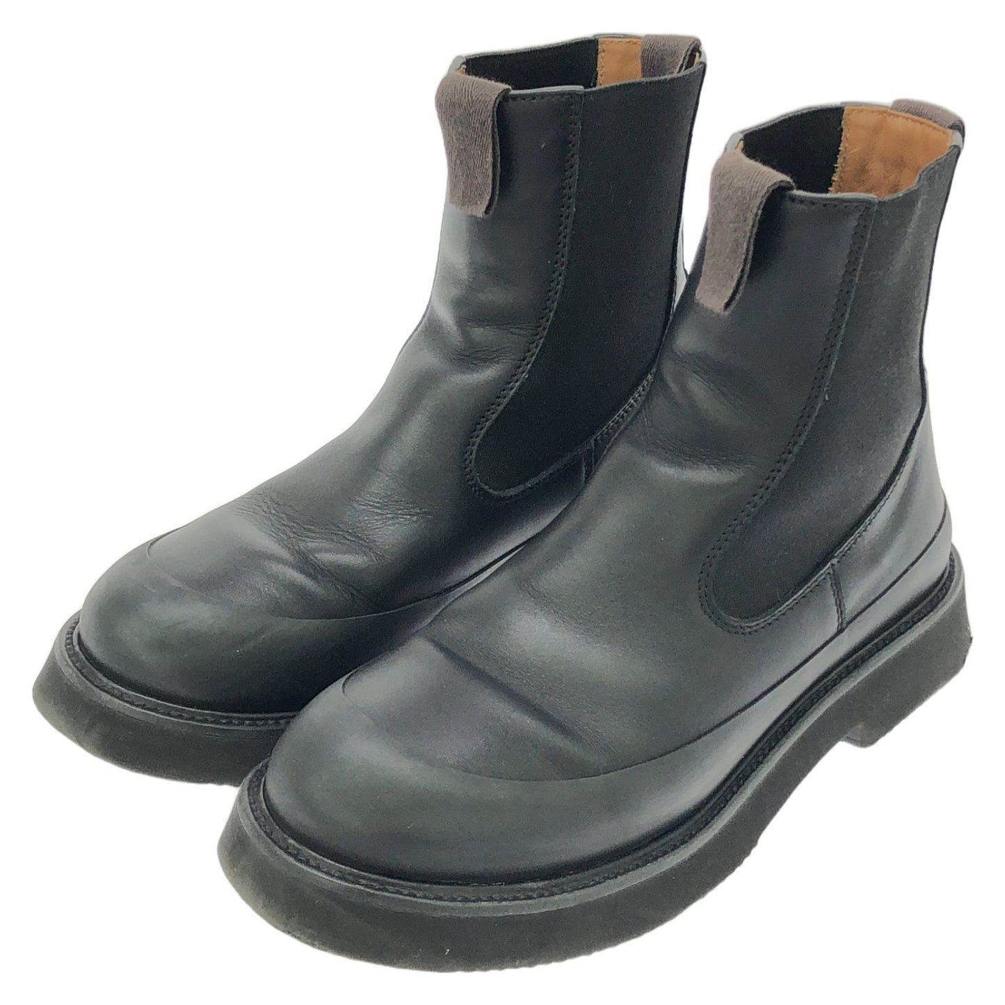CELINE Black Leather Boots - Timeless Elegance in Size 37.5