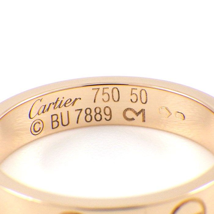 Cartier Love Ring Small Model in K18 Pink Gold - Size 10