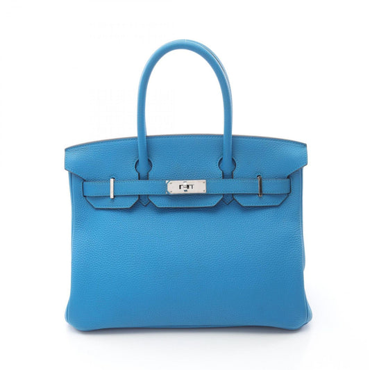 HERMES Birkin 30 Handbag in Blue Zanzibar - Exquisite Craftsmanship