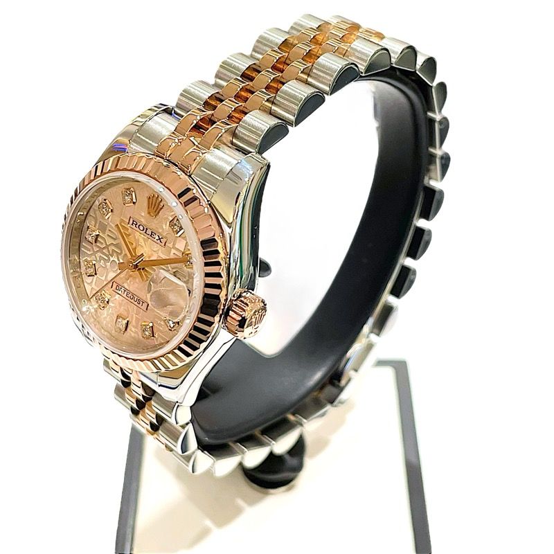 Rolex Datejust 26 179171G Pink Gold & Stainless Steel Ladies Watch