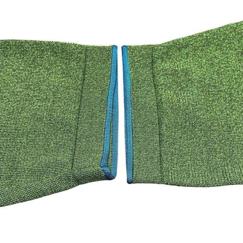 HERMES Green Silk Turtleneck Sweater - Exquisite Craftsmanship