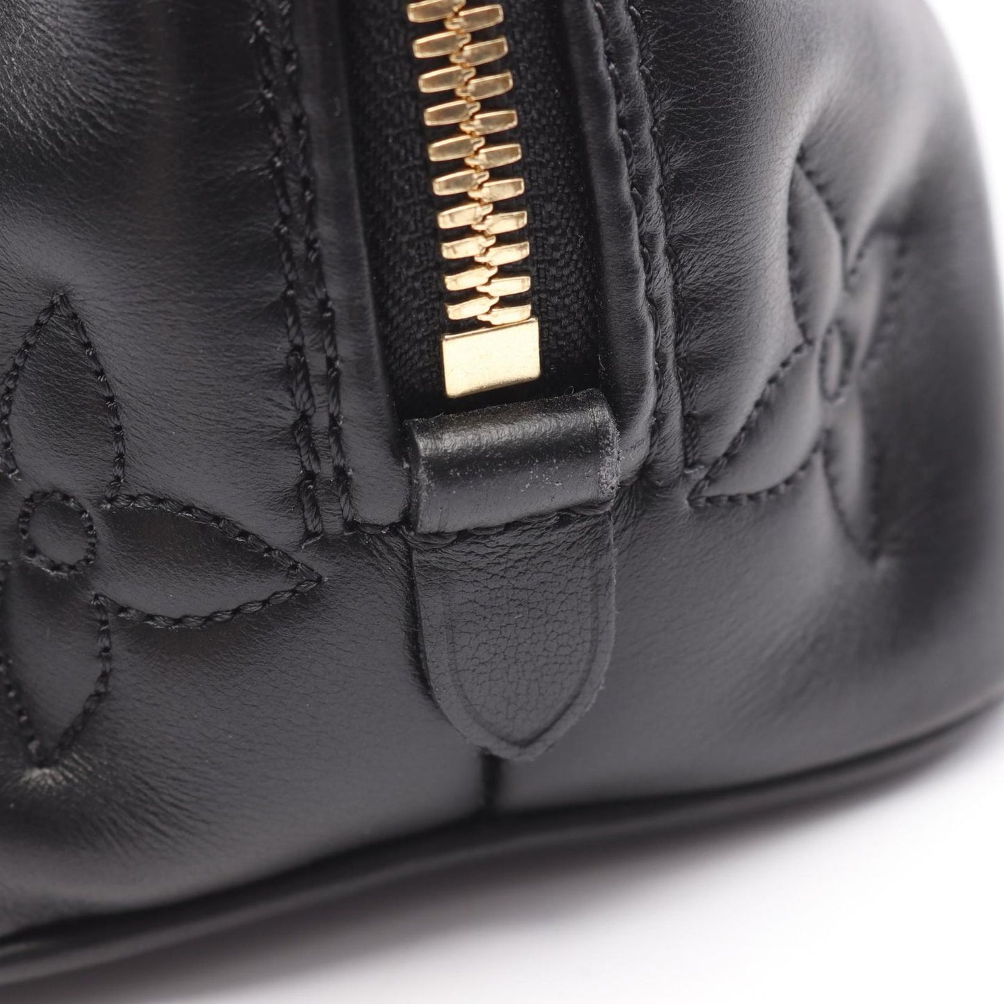 Louis Vuitton Alma Soft BB Bubblegram Handbag in Noir Leather