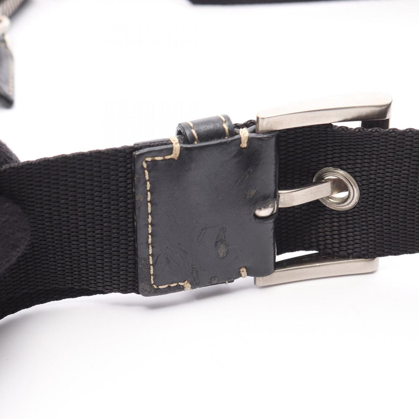 PRADA Black Nylon & Leather Shoulder Bag - Timeless Elegance