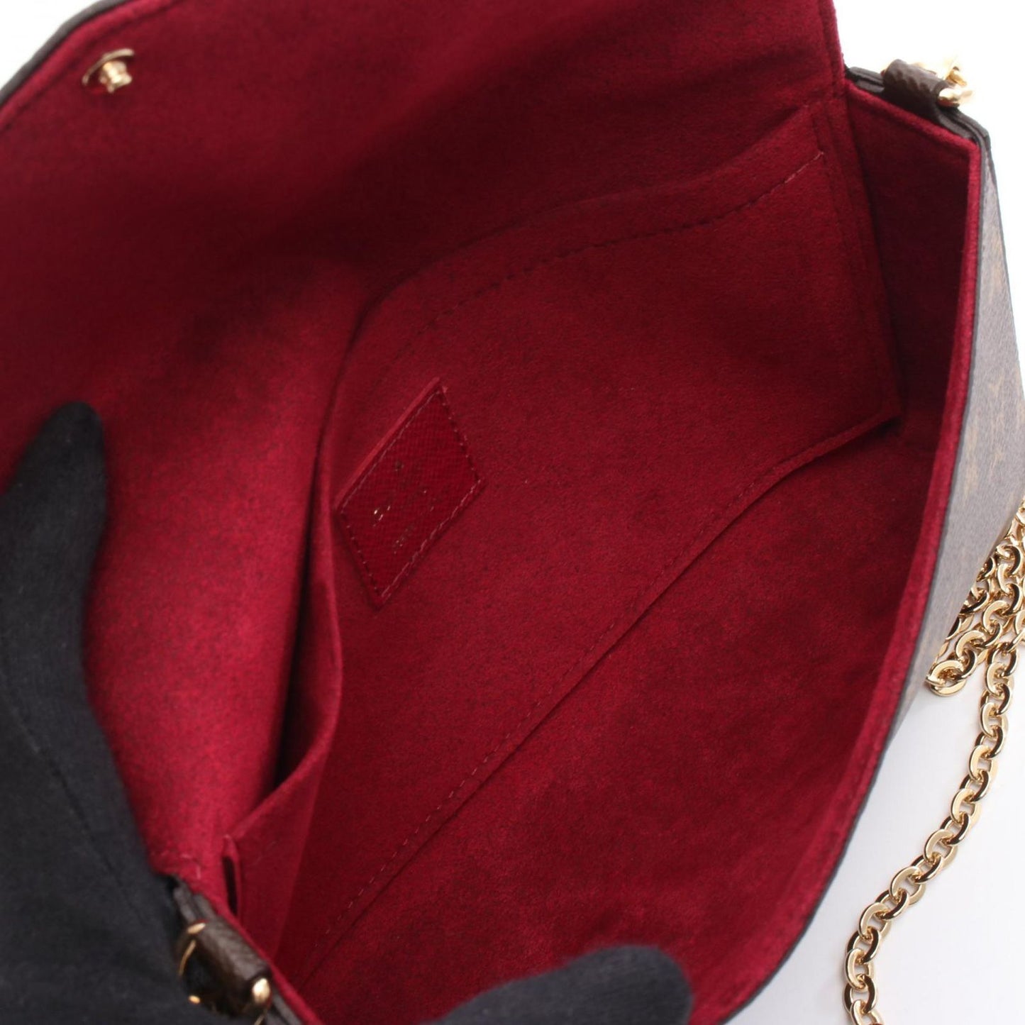 Louis Vuitton Pochette Felicie Shoulder Bag - Fuchsia/Brown