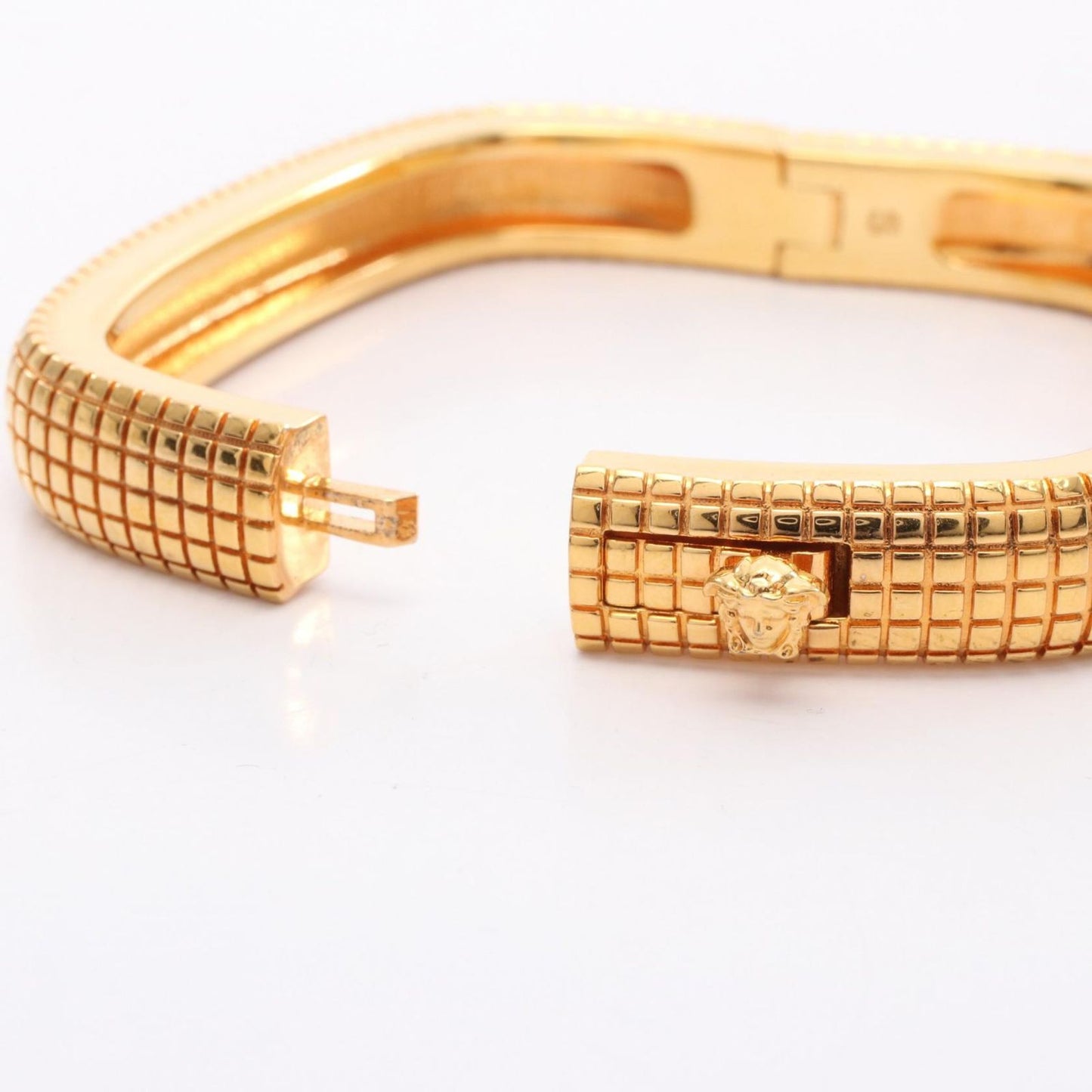 Versace Delos Gold-Plated Bangle Bracelet - Exquisite Elegance