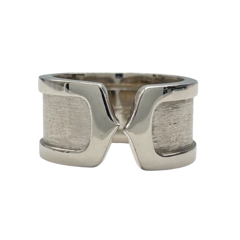 Cartier C2 Ring LM in K18 White Gold - Exquisite Luxury