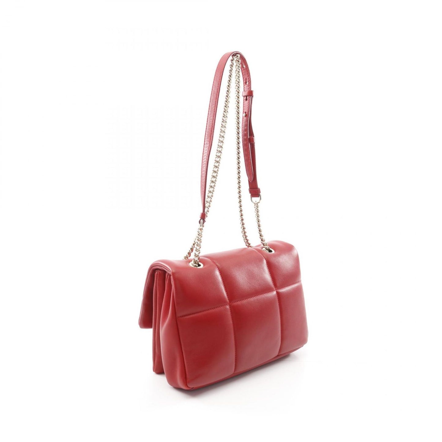 Salvatore Ferragamo Vara Ribbon Shoulder Bag in Red Leather