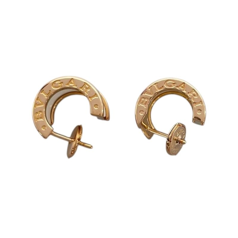 BVLGARI B.zero1 750PG Ceramic Earrings - Exquisite White Elegance