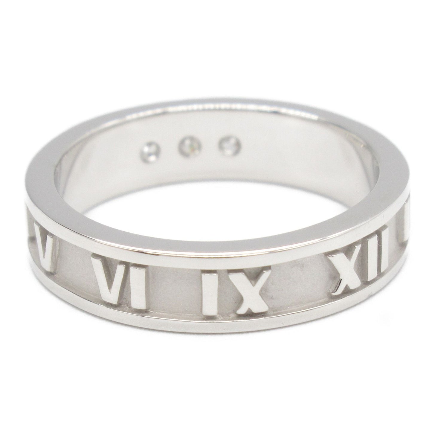 TIFFANY & CO Atlas Diamond Ring in 18K White Gold - Size 8.5