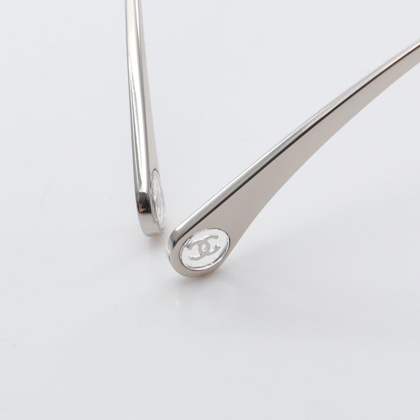 CHANEL Oval Shape Optical Glasses 2209 - Silver Elegance