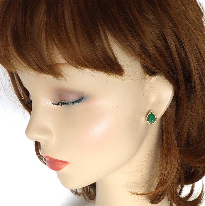 BOUCHERON Serpent Bohème Small Stud Earrings with Malachite