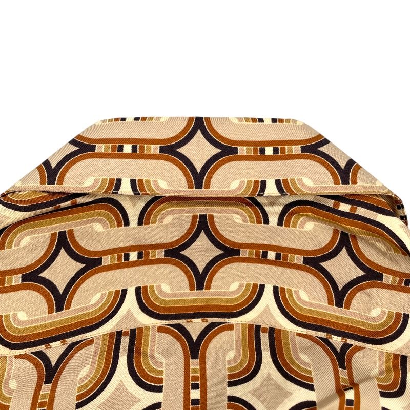 CELINE Chain Print Silk Blouse - Multicolor Elegance