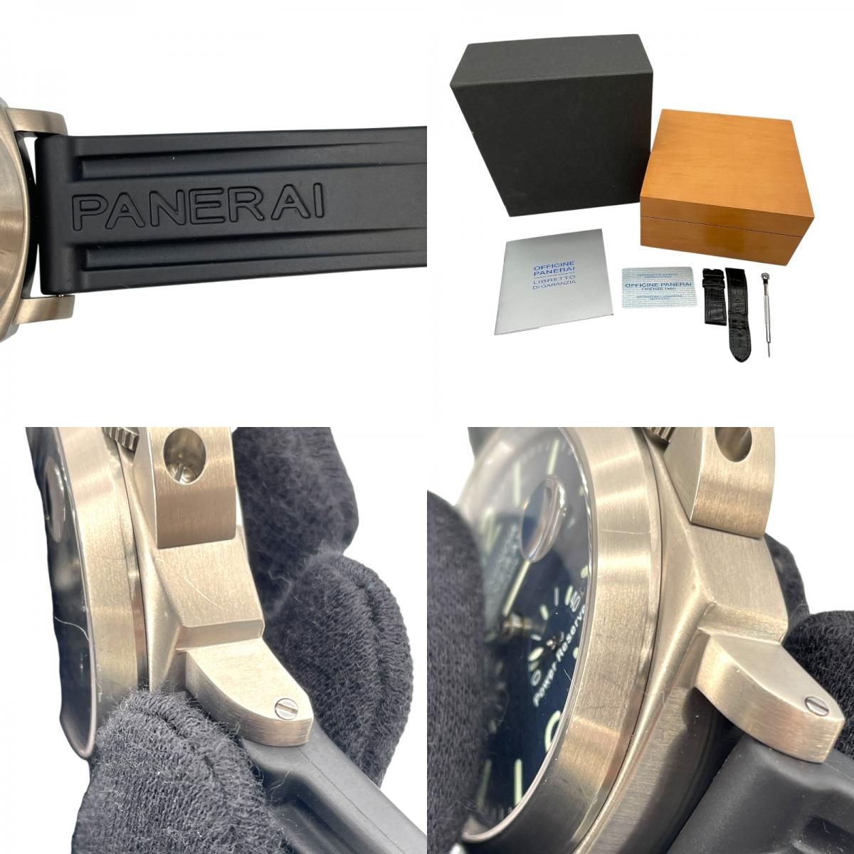 PANERAI Luminor Power Reserve PAM00093 Blue Titanium Automatic Watch