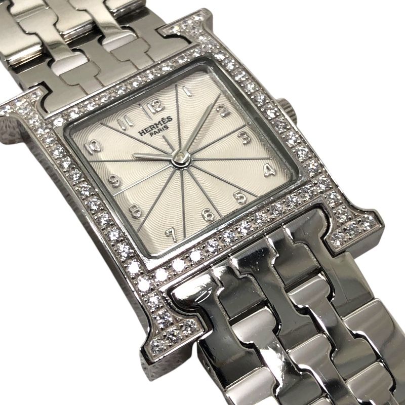 HERMES H-Watch HH1.230 Silver Stainless Steel Ladies Timepiece