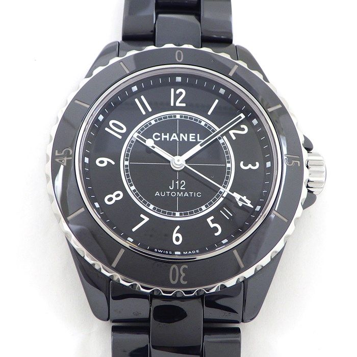Chanel J12 H5697 Automatic Watch - Black Ceramic & Steel