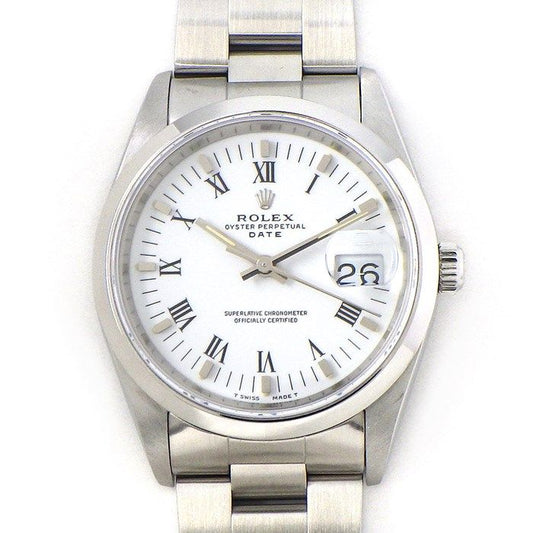 Rolex Oyster Perpetual Date 15200 - 1991, Roman Index, White Dial