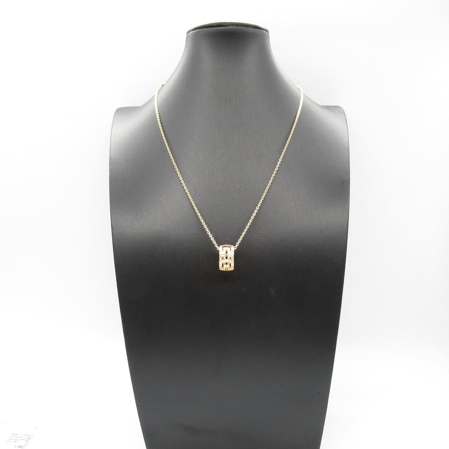 BVLGARI Open Parentesi Diamond Necklace in K18 Pink Gold