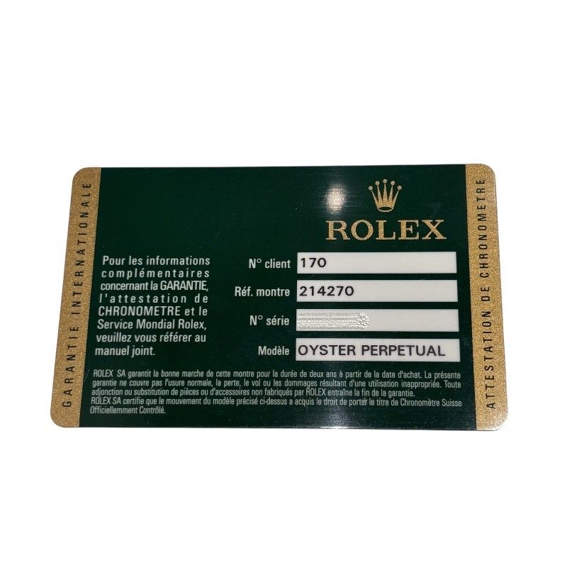 ROLEX Explorer I G Series 214270 - Iconic Men's Timepiece