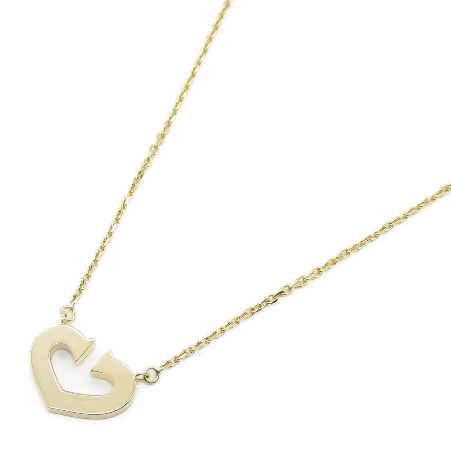 CARTIER C Heart Necklace in K18 Yellow Gold - Exquisite Elegance