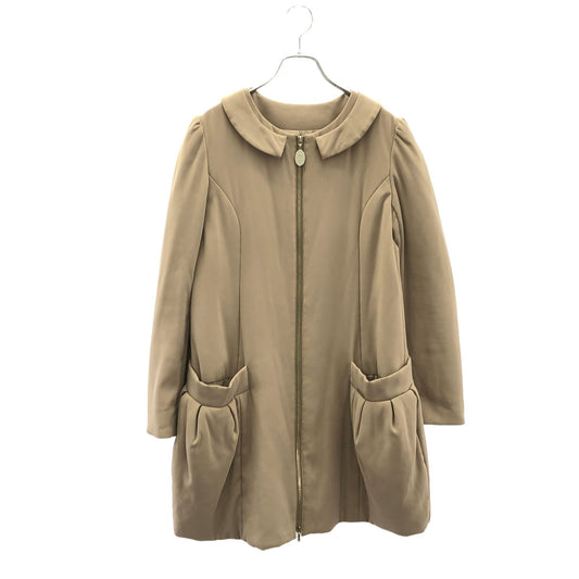 FOXEY NEW YORK Beige Quilted Coat - Timeless Elegance