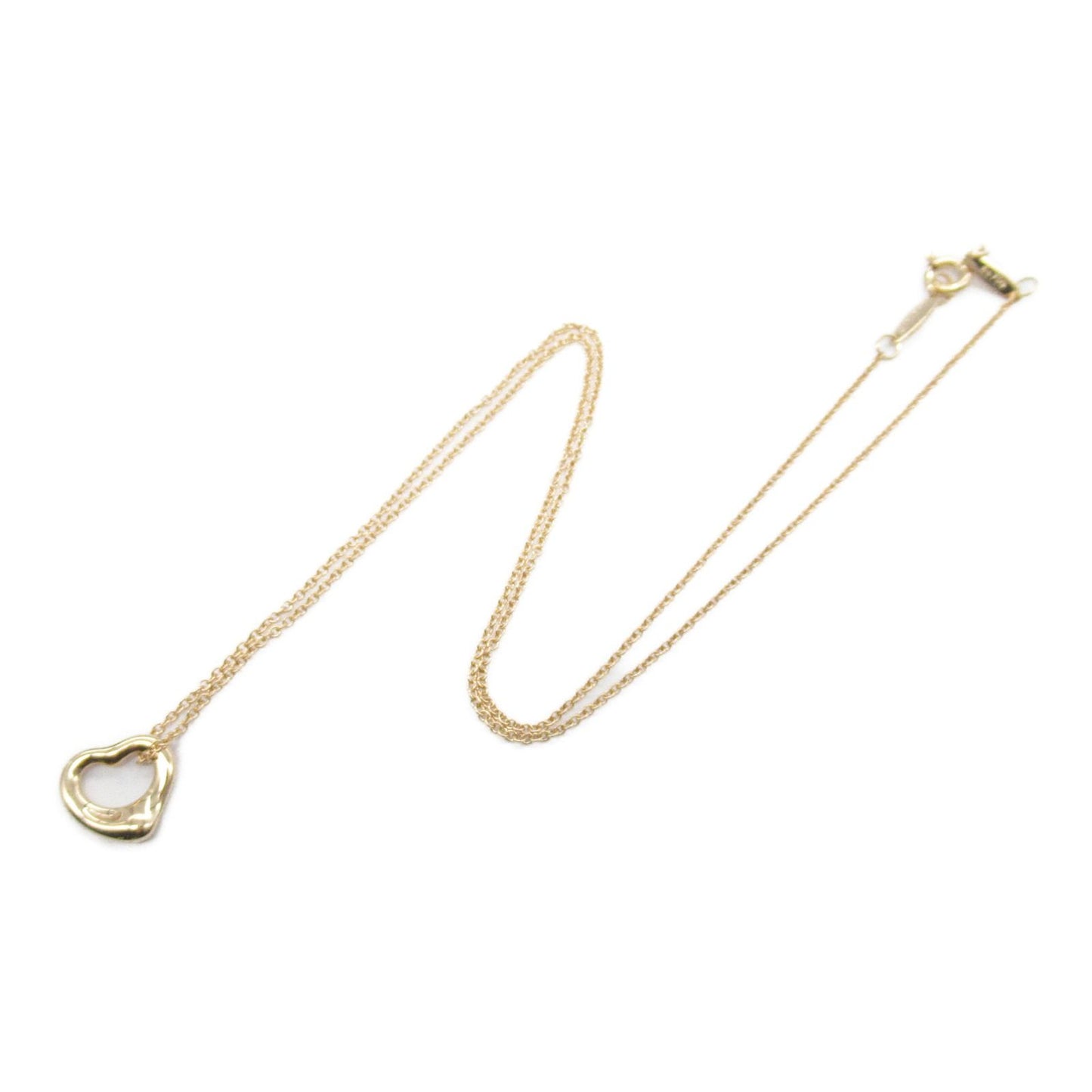 TIFFANY & CO Open Heart Necklace in K18 Pink Gold - 40.5cm