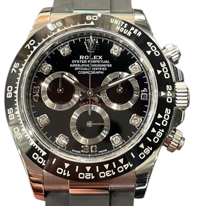 ROLEX Daytona 116519LNG - Exquisite White Gold & Rubber Chronograph