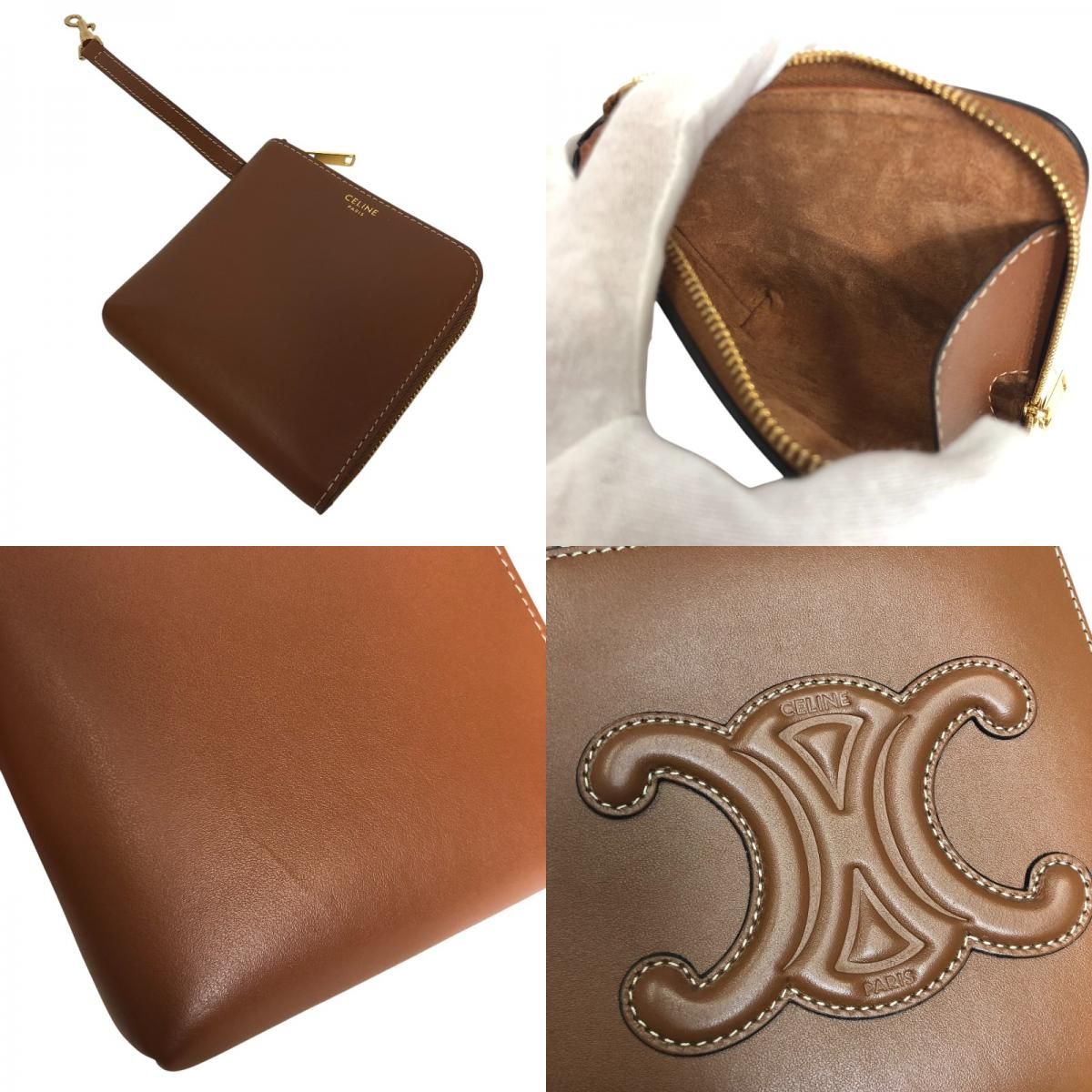 CELINE Cube Bag 199203 Tan with Gold Hardware - Exquisite Craftsmanship