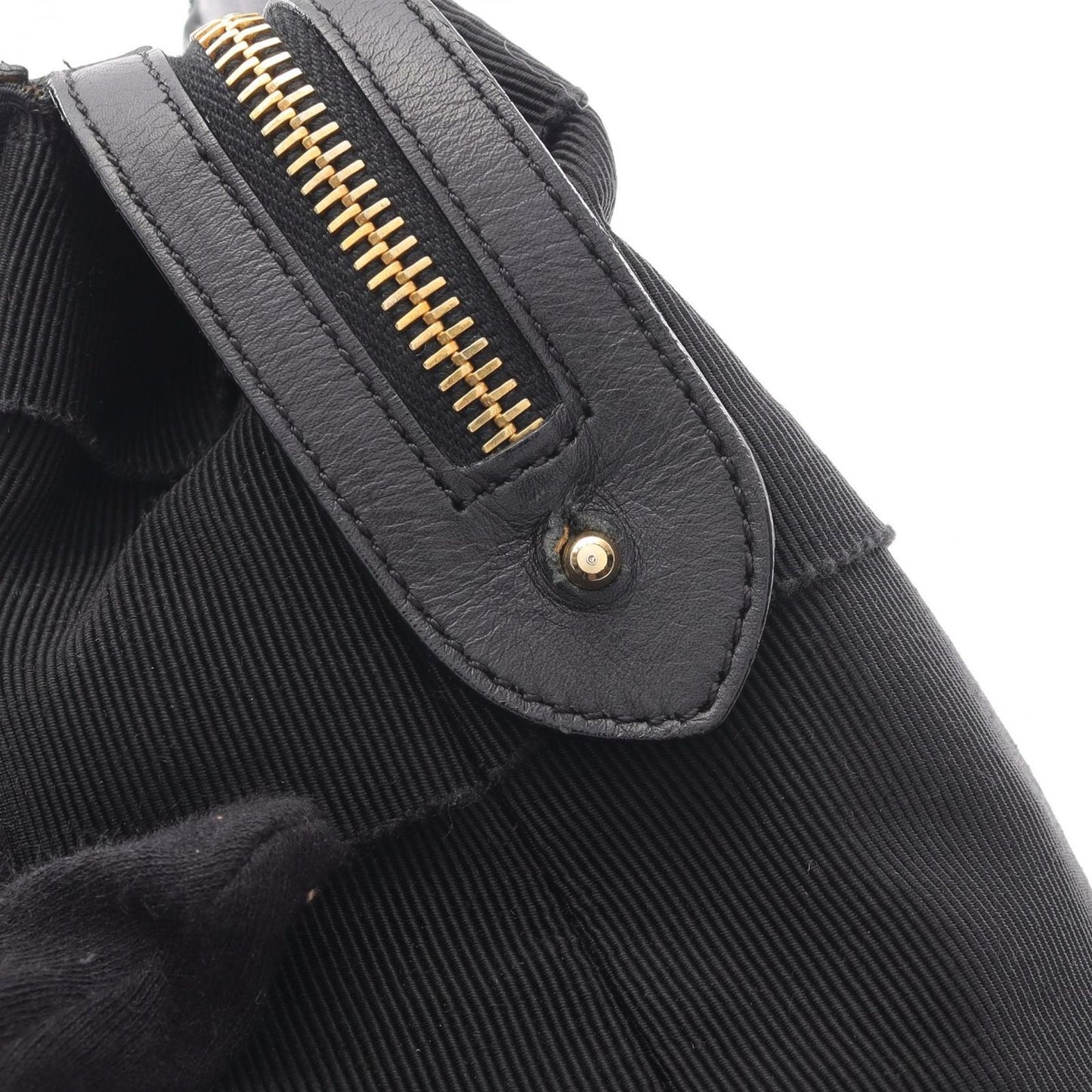 Salvatore Ferragamo Vara Handbag in Black Nylon & Leather