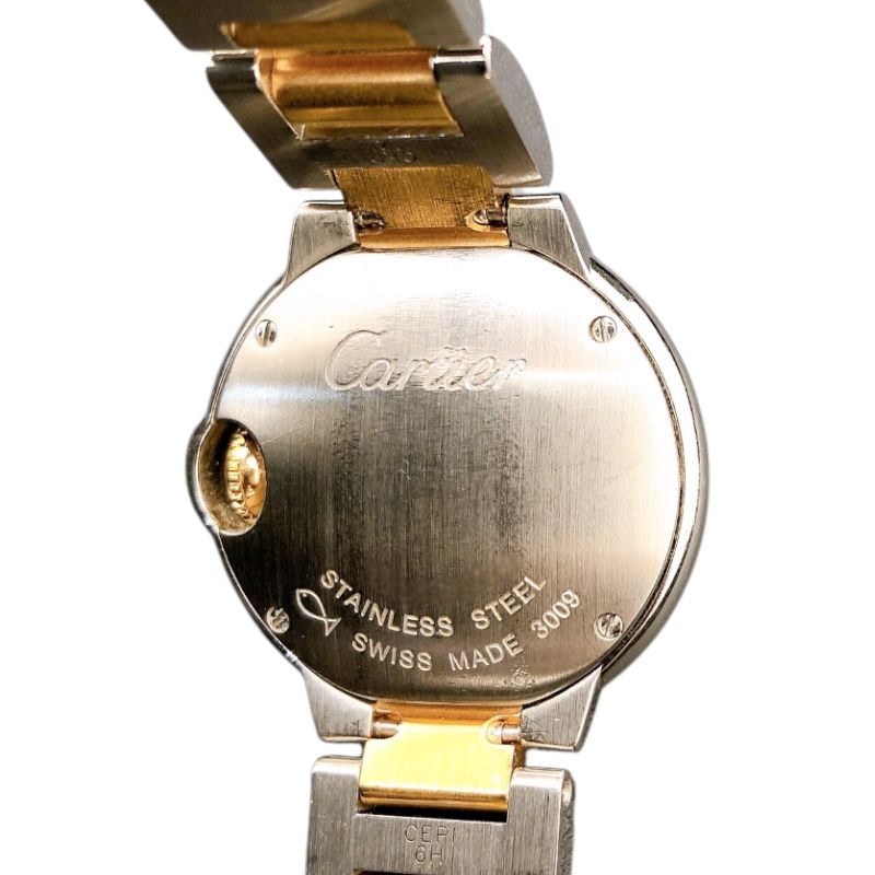 Cartier Ballon Bleu SM Pink Shell Dial Stainless Steel Ladies Watch