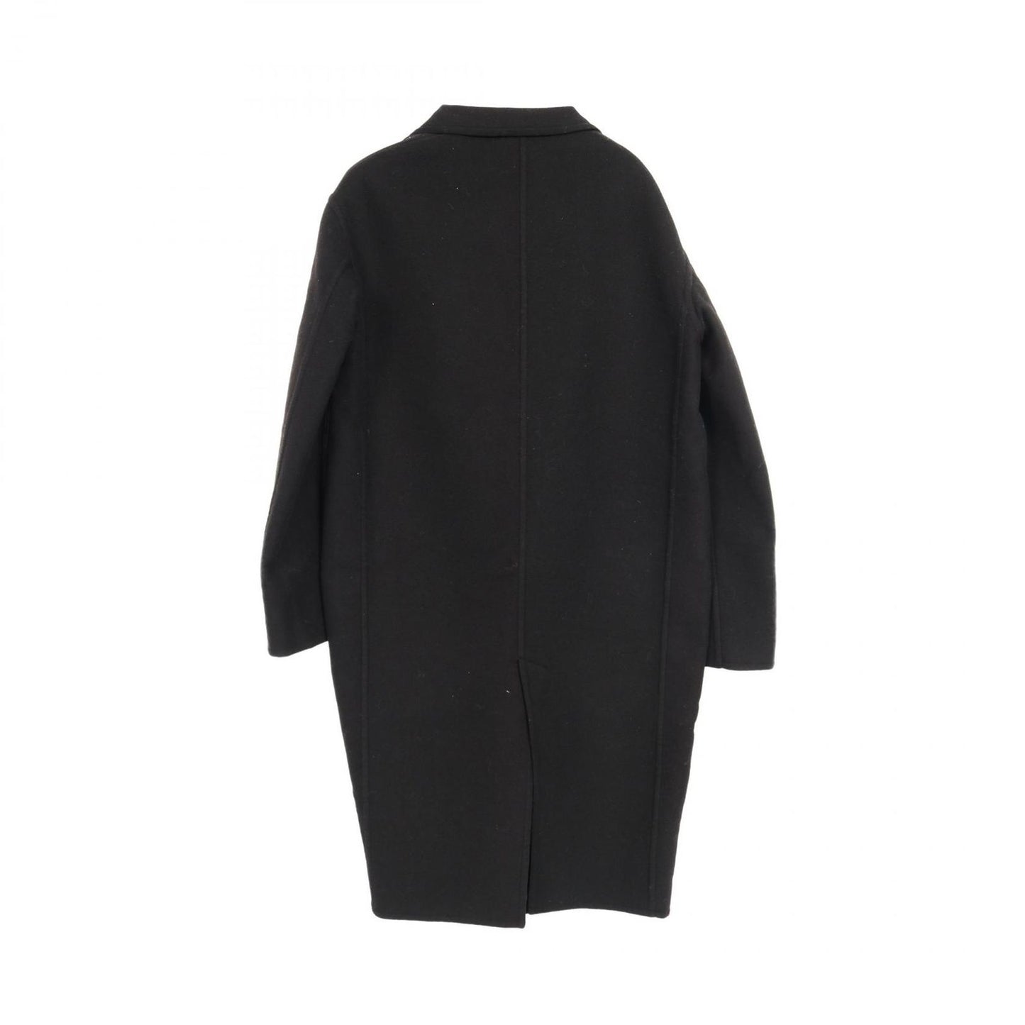 CELINE Black Cashmere Crombie Coat - Timeless Elegance