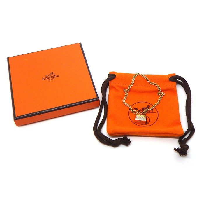 HERMES Amulet Bracelet with Diamond Pavé in K18 Pink Gold