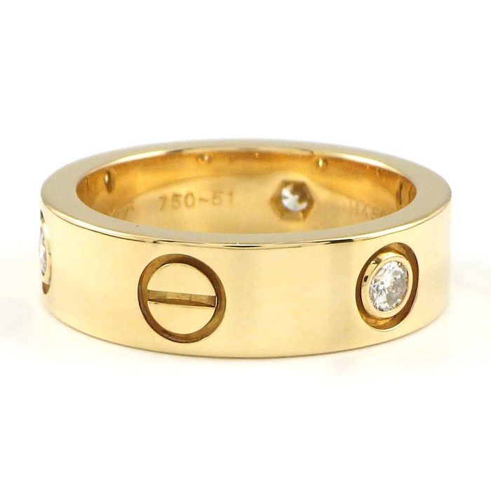 Cartier Love Ring with 0.22ct Diamonds in 18K Yellow Gold