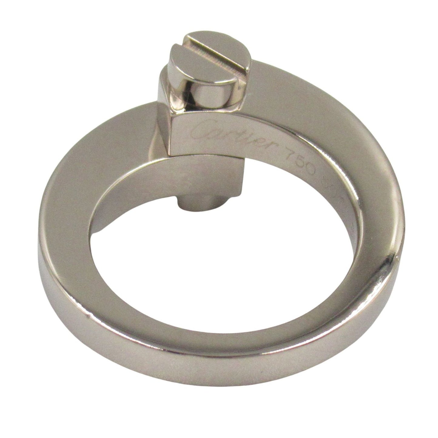 CARTIER Menotte Ring in K18 White Gold - Timeless Elegance