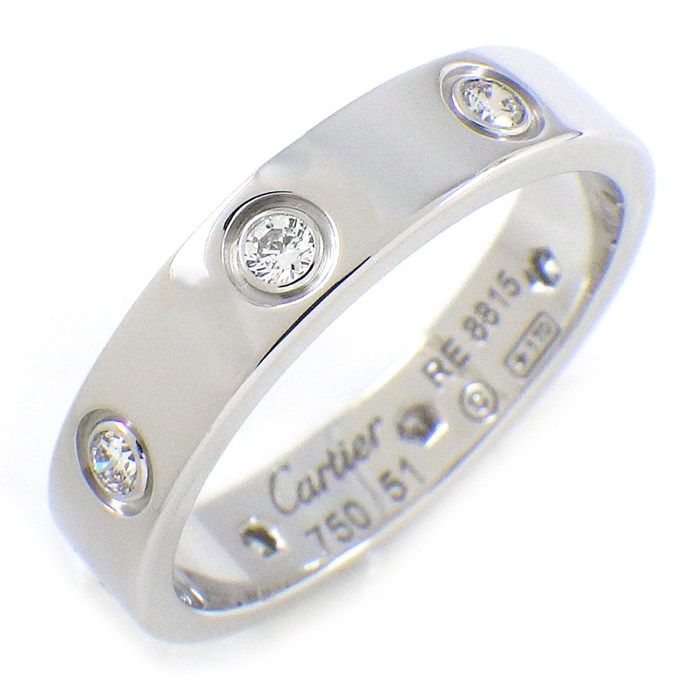 Cartier Love Ring SM with Diamonds in 18K White Gold