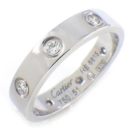 Cartier Love Ring SM with Diamonds in 18K White Gold