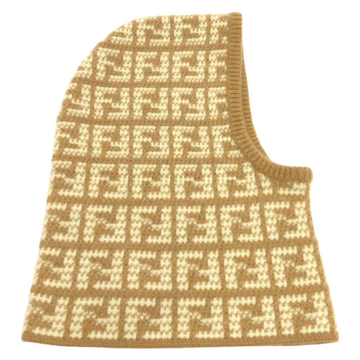 FENDI Cashmere Balaclava - Exquisite Beige Luxury Accessory