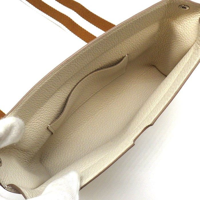 HERMES Vidpoche Shoulder Bag - K Stamp 2025, Ivory & Gold