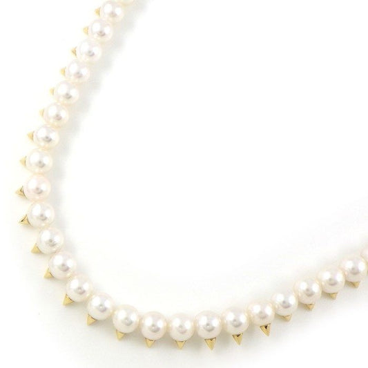 TASAKI Long Necklace in 18K Yellow Gold with Akoya Pearls