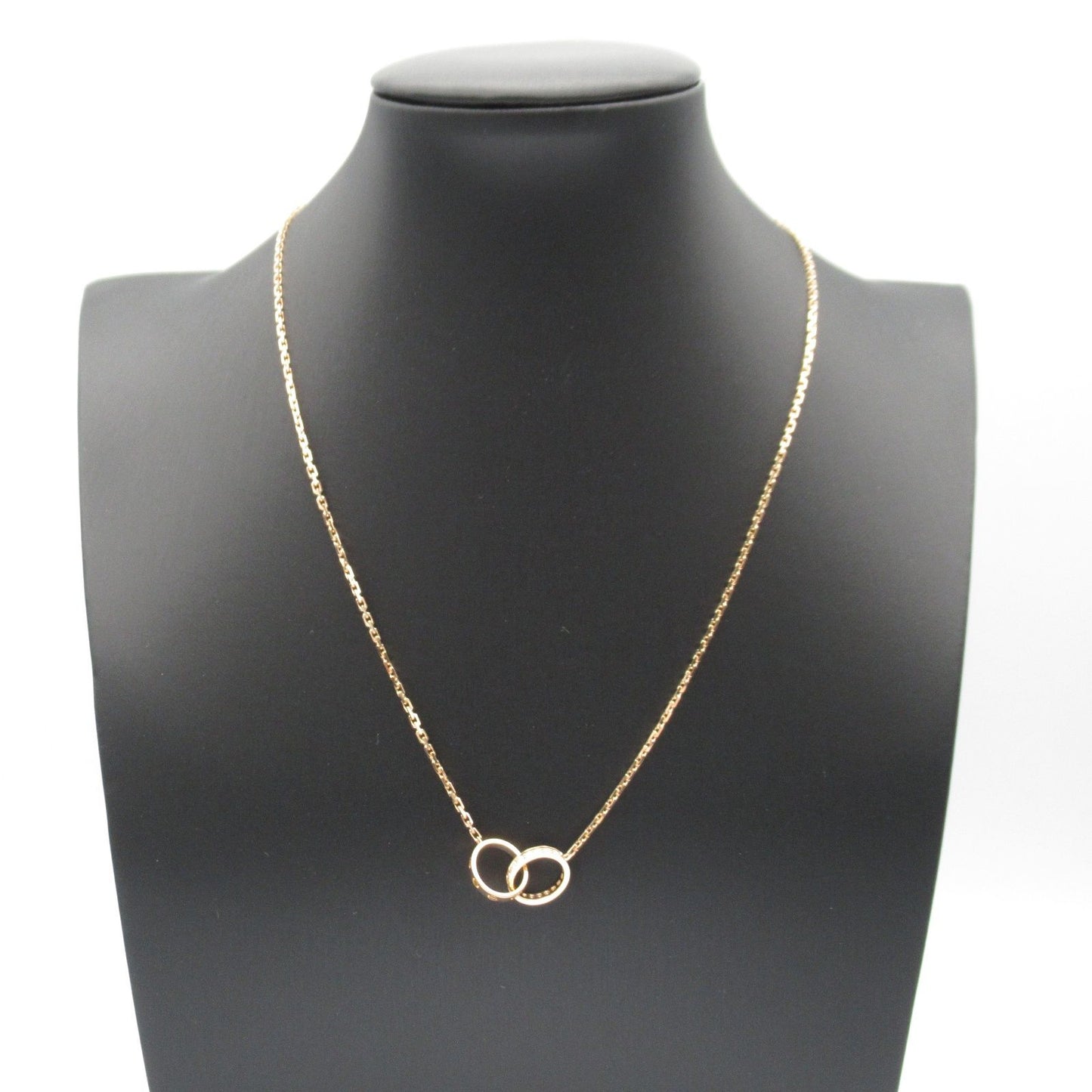 Cartier Baby Love Necklace with Pave Diamonds in 18K Pink Gold